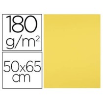 Cartulina liderpapel 50x65 cm 180g/m2 amarillo limon paquete de 25