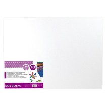 Goma eva con purpurina liderpapel 50x70cm 60g/ m2 espesor 2 mm blanco