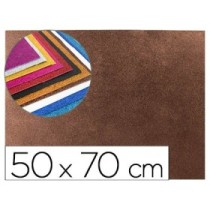Goma eva con purpurina liderpapel 50x70cm 60g/ m2 espesor 2 mm marron