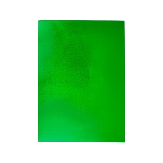 Goma eva liderpapel 50x70 cm espesor 2 mm metalizada verde