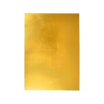Goma eva liderpapel 50x70 cm espesor 2 mm metalizada oro
