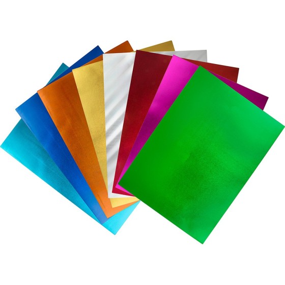 Goma eva liderpapel 50x70 cm espesor 2 mm metalizada oro