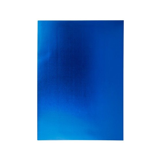 Goma eva liderpapel 50x70 cm espesor 2 mm metalizada azul