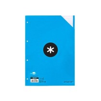 Recambio liderpapel a4 100 hojas 100g/m2 cuadro 5 mm 4 taladros bandas de 5 colores antartik