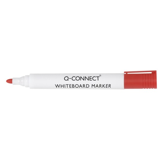 Rotulador q-connect pizarra blanca color rojo punta redonda 3.0 mm