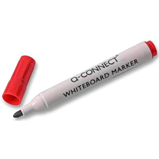 Rotulador q-connect pizarra blanca color rojo punta redonda 3.0 mm
