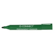 Rotulador q-connect marcador permanente verde punta redonda 3.0 mm