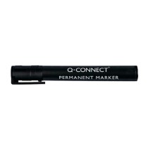Rotulador q-connect marcador permanente negro punta redonda 3.0 mm
