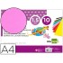 Goma eva liderpapel din a4 60g/m2 espesor 1,5mm rosa paquete de 10 hojas