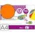 Goma eva liderpapel din a4 60g/m2 espesor 1,5mm naranja paquete de 10 hojas