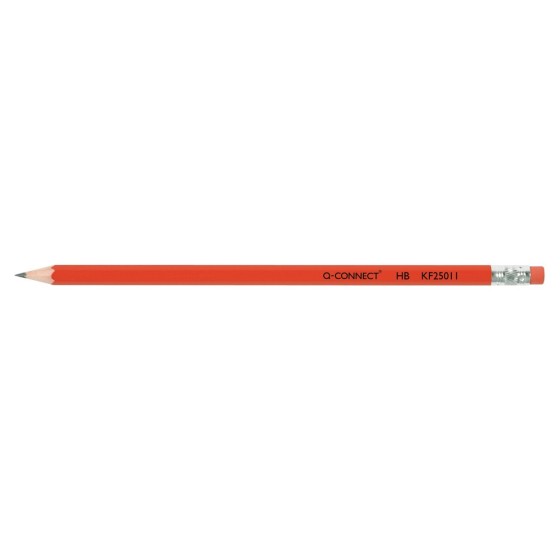 Lapices de grafito q-connect hexagonal con goma n.2 hb