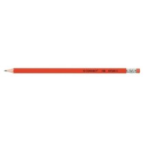 Lapices de grafito q-connect hexagonal con goma n.2 hb