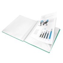 Carpeta liderpapel escaparate con espiral 20 fundas polipropileno din a5 verde