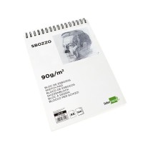 Bloc dibujo liderpapel esbozos espiral a5 148x210mm 100 hojas 90g/m2 sin recuadro