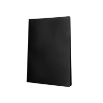 Carpeta liderpapel escaparate 50 fundas pvc folio negro