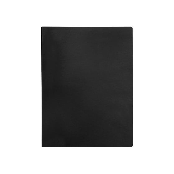 Carpeta liderpapel escaparate 20 fundas pvc folio negro