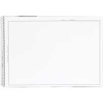 Bloc dibujo liderpapel lineal espiral 230x325mm 20 hojas 180 g/m2 con recuadro perforado