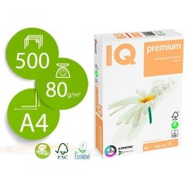 Papel fotocopiadora iq premium din a4 80 gramos paquete de 500 hojas