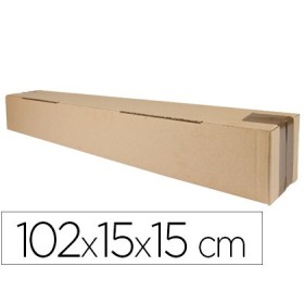 Caja para embalar q-connect tubo medidas 1020x150x150 mm espesor carton 3 mm