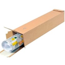 Caja para embalar q-connect tubo medidas 1020x150x150 mm espesor carton 3 mm