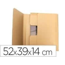 Caja para embalar q-connect libro medidas 520x390x140 mm espesor carton 3 mm