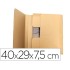 Caja para embalar q-connect libro medidas 400x290x75 mm espesor carton 3 mm