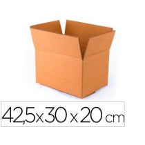 Caja para embalar q-connect fondo automatico medidas 425x300x200 mm espesor carton 3 mm