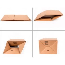 Caja para embalar q-connect fondo automatico medidas 425x300x200 mm espesor carton 3 mm