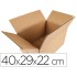 Caja para embalar q-connect americana medidas 400x290x220 mm espesor carton 5 mm