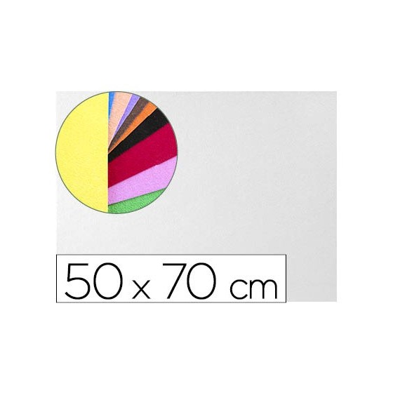 Goma eva liderpapel 50x70cm 60g/m2 espesor 2mm textura toalla blanco