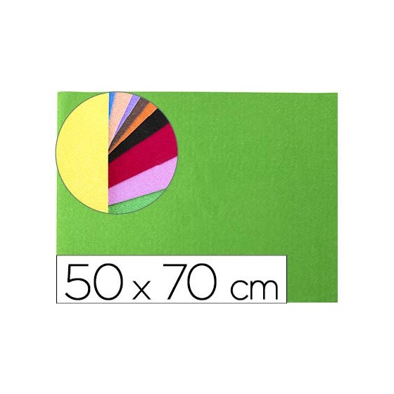 Goma eva liderpapel 50x70cm 60g/m2 espesor 2mm textura toalla verde