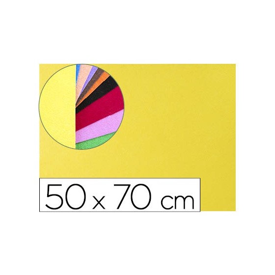 Goma eva liderpapel 50x70cm 60g/m2 espesor 2mm textura toalla amarillo