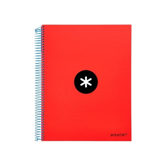 Cuaderno espiral liderpapel a4 micro antartik tapa forrada120h 100 gr cuadro 5mm 5 bandas 4 taladros colores surtidos s