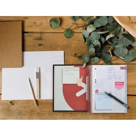 Cuaderno espiral liderpapel a5 micro antartik tapa forrada120h 100 gr cuadro 5mm 5 bandas 6 taladros color negro