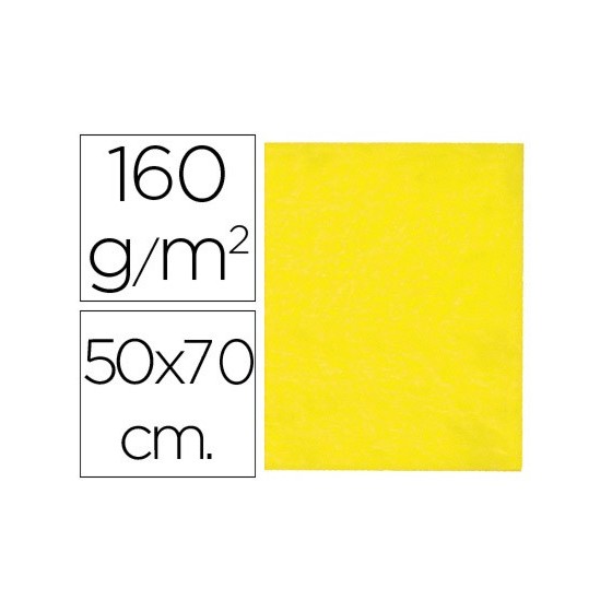 Fieltro liderpapel 50x70 cm amarillo 160 g/m2