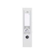 Archivador de palanca liderpapel a4 documenta forrado pvc con rado lomo 75mmblanco compresor metalico