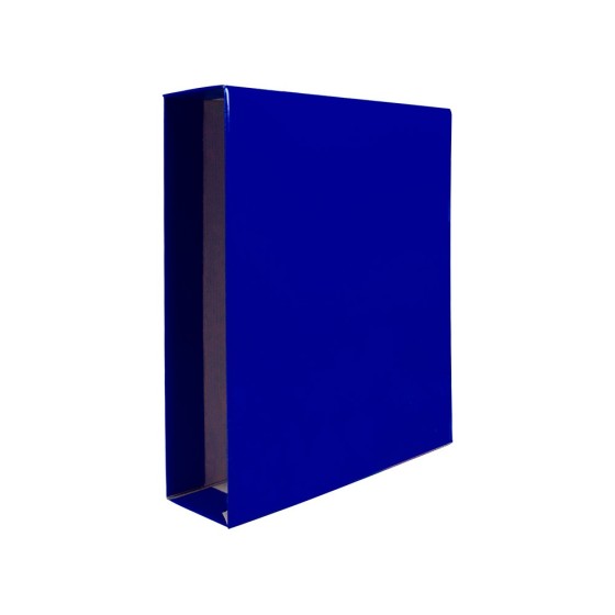 Caja archivador liderpapel de palanca carton din-a4 documenta lomo 75mm color azul
