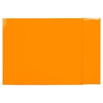 Caja archivador liderpapel de palanca carton folio documenta lomo 75mm color naranja