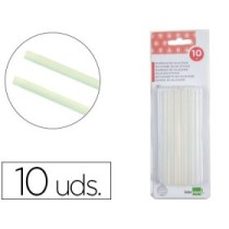 Barra termofusible liderpapel de 7 mm de diametro x 100 mm de alto blister de 12 unidades
