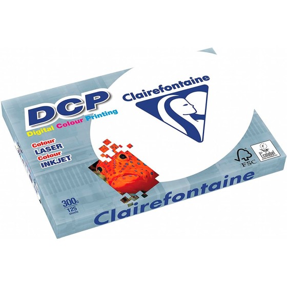Papel fotocopiadora clairefontaine din a4 300 gramos paquete de 125 hojas