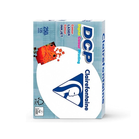 Papel fotocopiadora clairefontaine din a4 250 gramos paquete de 125 hojas