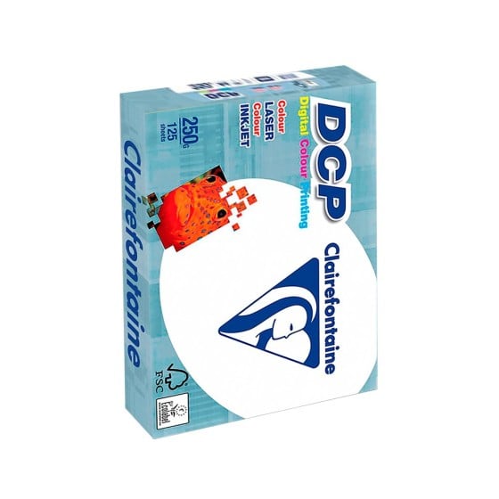 Papel fotocopiadora clairefontaine din a4 250 gramos paquete de 125 hojas