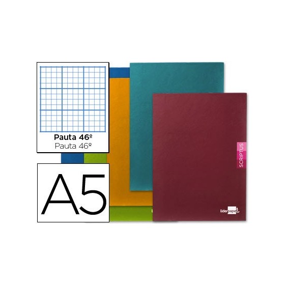 Libreta liderpapel scriptus a5 48 hojas 90g/m2 rayado n 46