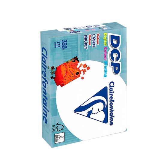 Papel fotocopiadora clairefontaine din a4 350 gramos paquete de 125 hojas