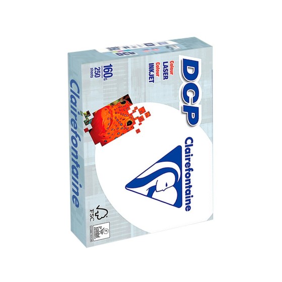 Papel fotocopiadora clairefontaine din a4 160 gramos paquete de 250 hojas