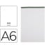Bloc notas liderpapel liso a6 80 hojas 60 g/m2 perforado sin tapa