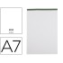 Bloc notas liderpapel liso a7 80 hojas 60 g/m2 perforado sin tapa