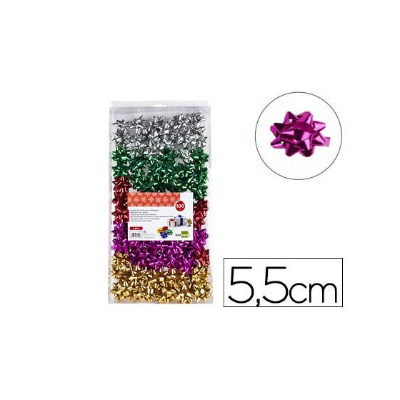 Lazos liderpapel fantasia medianos colores metalizados surtidos