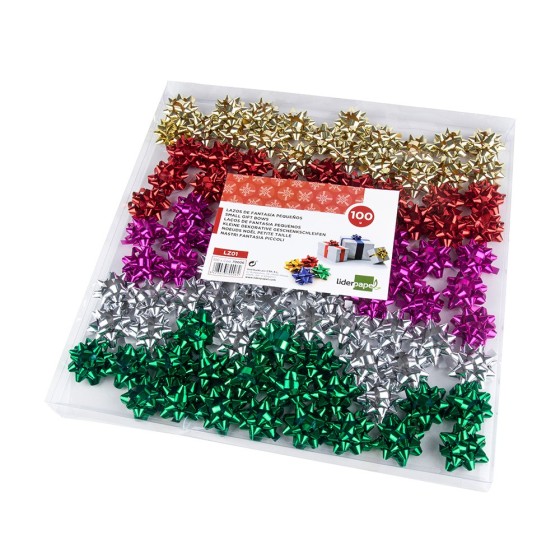 Lazos liderpapel fantasia pequeños colores metalizados surtidos