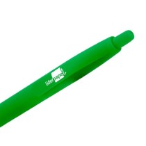 Boligrafo liderpapel gummy touch retractil 1,0 mm tinta verde